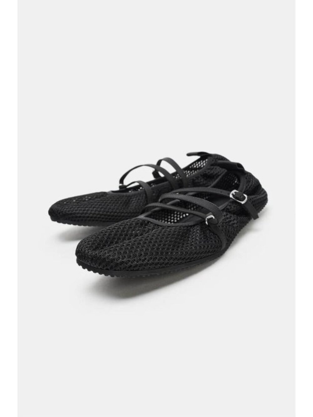 ZARA CUT-OUT STRAP BALLET FLATS - Picture 3 of 6